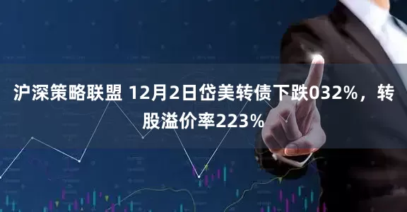 沪深策略联盟 12月2日岱美转债下跌032%，转股溢价率223%